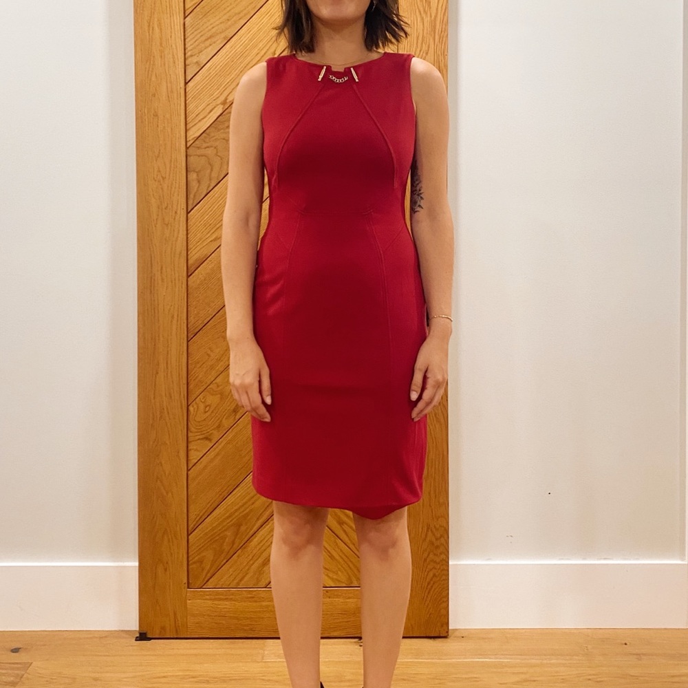 red dress